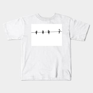 Birds on a Wire Kids T-Shirt